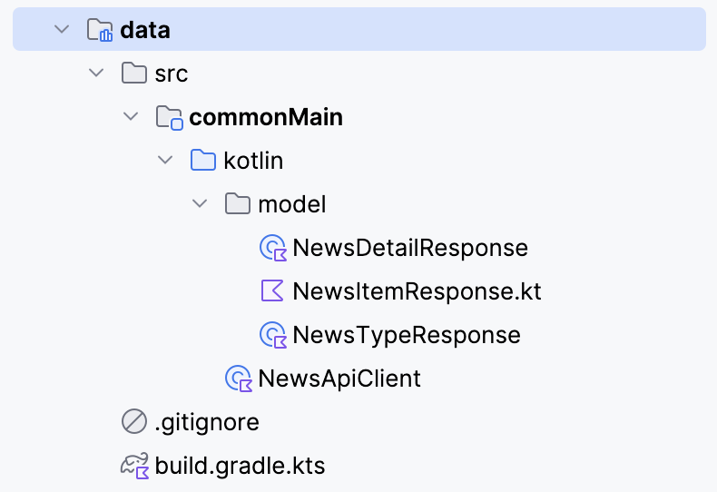 data module structure